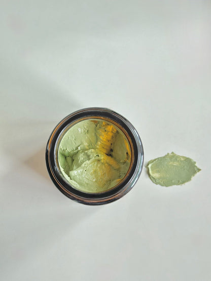 Matcha green tea mud mask