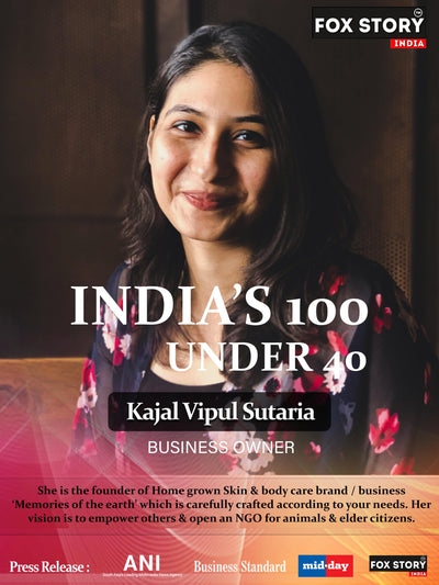 Received the title of Empowered Woman Award & India's 100 Under 40 Entrepreneurs year 2022 to MS. KAJAL SUTARIA.  