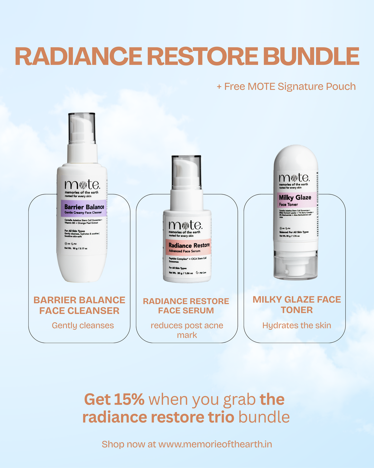 Radiance Restore Trio Bundle - Get 15% Off